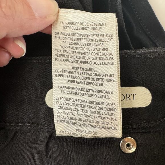 Seven 7 Jeans Shorts Womens 14 Black Weekend Short High Rise Dark Wash Denim - Picture 11 of 12